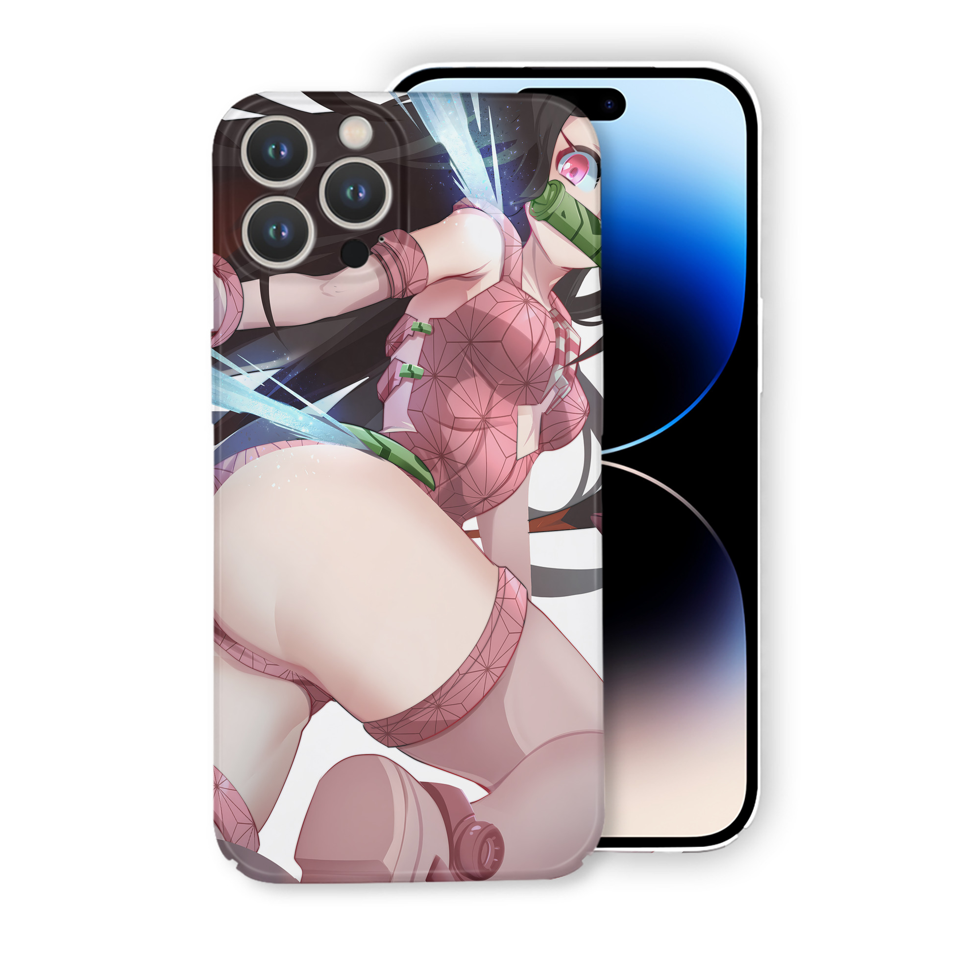 （画像用） 鬼滅の刃（きめつのやいば）竈門 禰󠄀豆子／かまど ねずこ Kamado Nezuko 【iPhone 14シリーズ対応】ハードケース